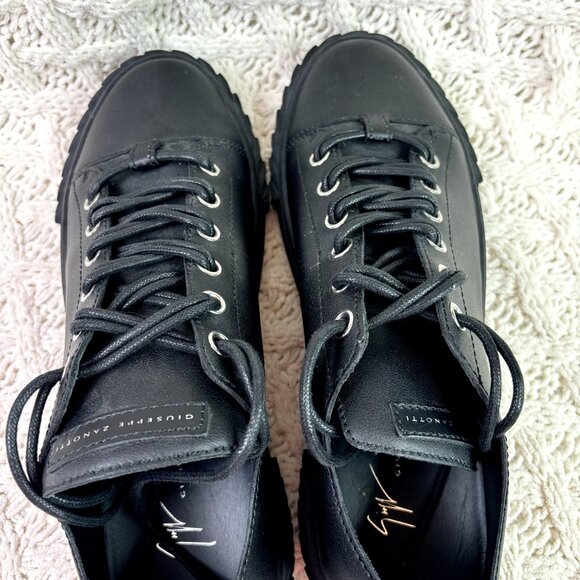 NEW Giuseppe Zanotti $725 Blabber Low Top Sneaker Shoes Black Mens 44.5EU 11.5US - Picture 15 of 15